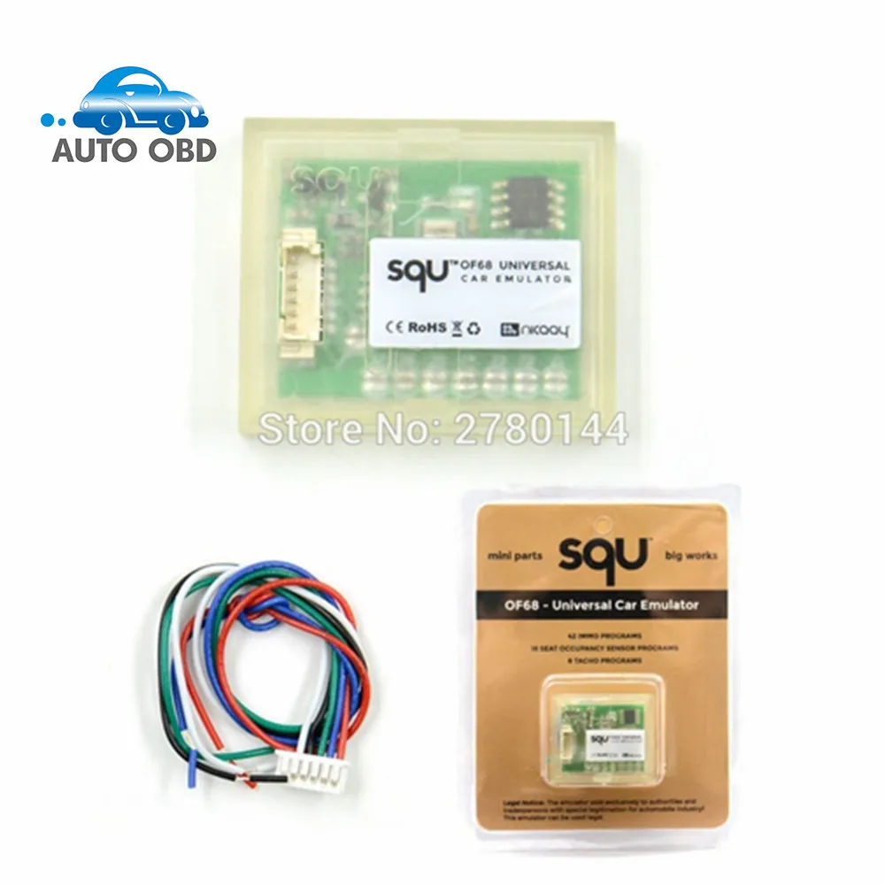 

Hot sale 10pcs/lot SQU OF68 Universal car emulator SQU OF 68 support IMMO/Seat accupancy sensor/Tacho Programs Free DHL