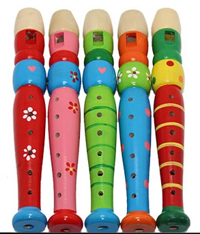 Красочные Дети обучения хорошо разработан Деревянный Дети Piccolo музыкальный инструмент игрушки раннего развития для детей подарок