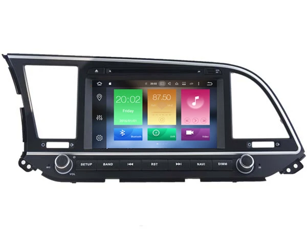 Android 8 0 автомобильный аудио dvd плеер для HYUNDAI ELANTRA 2016 gps мультимедиа головное
