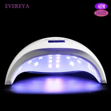 72 Вт УФ светодиодная лампа для сушки ногтей SUN ONE 24 шт. светодиодный двойной руки лампа для ногтей для отверждения УФ-гель для ногтей с датчиком таймера ЖК-дисплей