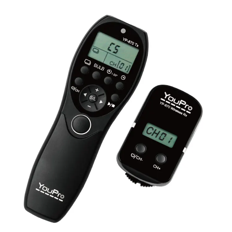 

YouPro YP-870/L1 mando a distancia,Wireless Shutter Timer Remote shutter release cable for DMC-GX1/GH3/GH2