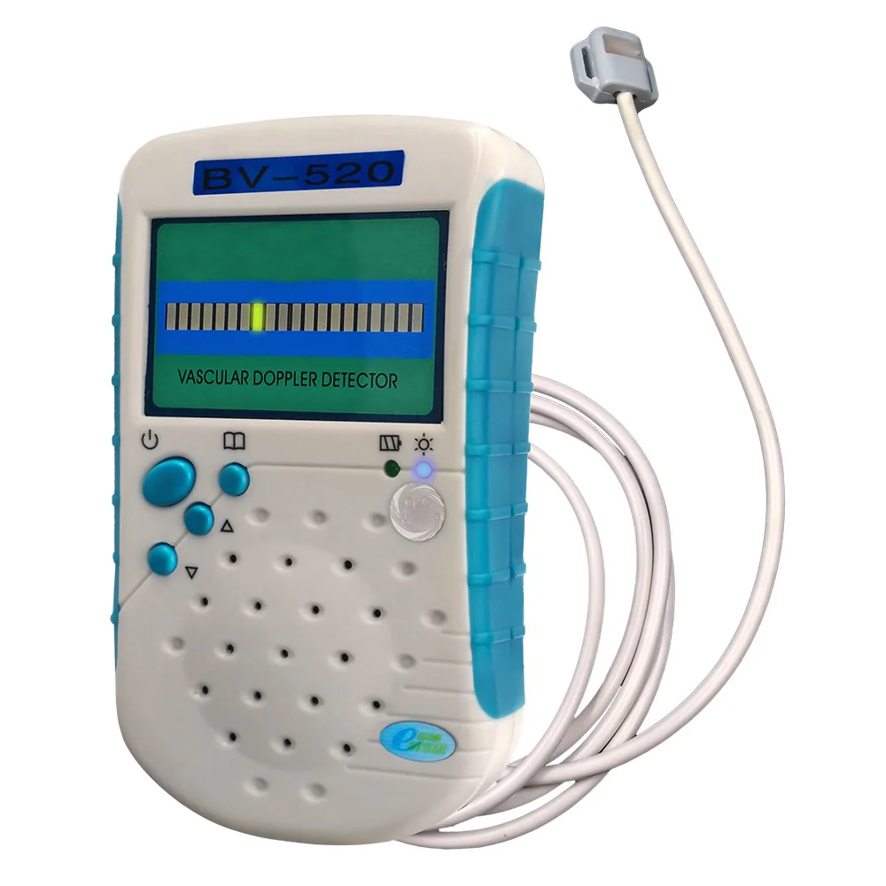 

New type veterinary vascular doppler 8mhz flat probe LED display blood flow strength built in speaker and rechargeable battery