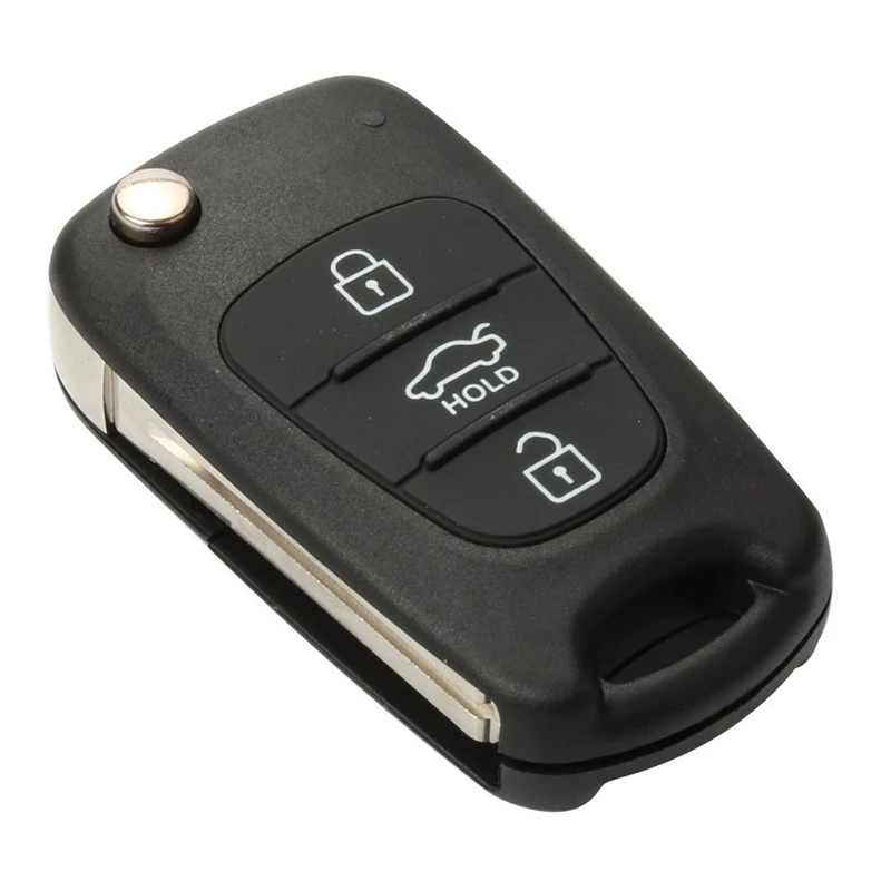 

HLEST Car Key Shell Replacement 3 Buttons for Kia Rio Picanto Sportage Soul Rondo Flip Remote Key Case Blank Cover hot selling