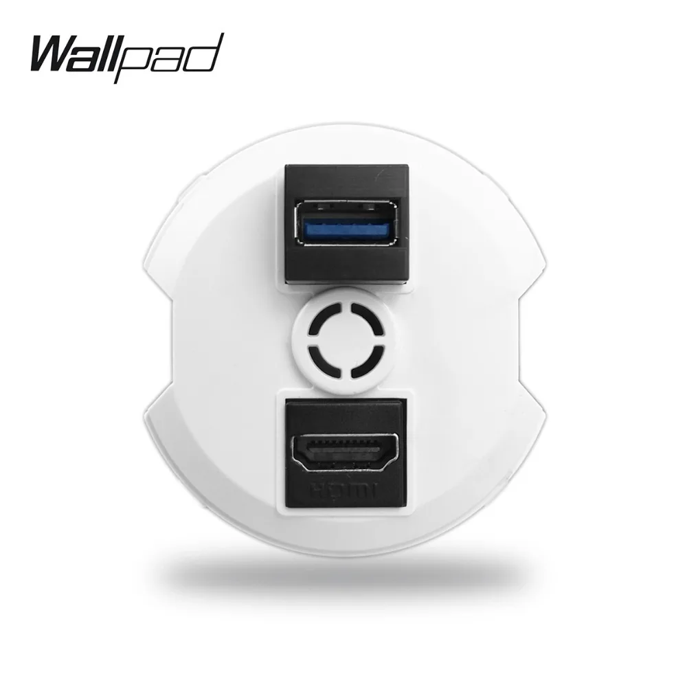 Wallpad L6 5 цветов HDMI USB проводка расширения розетка модульная DIY Бесплатная