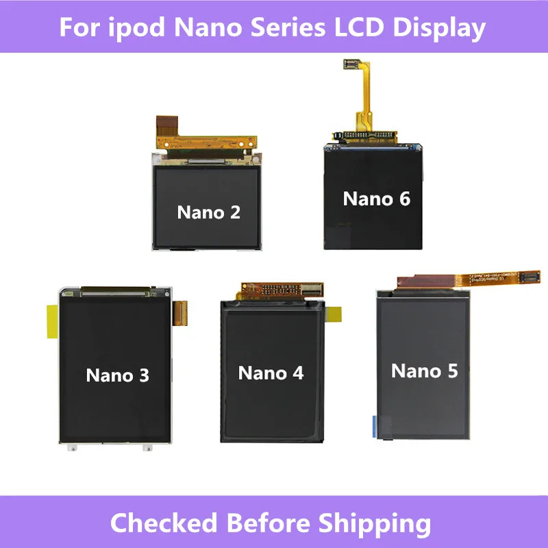 

LCD Display module Digital Accessory Replacement Parts For ipod Nano 2 3 4 5 6 7 LCD Repair parts For ipod Nano 7 6 5 4 3 Nano 2