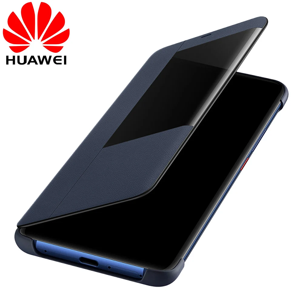 Comprar Funda Original Huawei Mate 20 Pro con tapa, funda Smart Touch clear View, funda de cuero para teléfono mate20 funda capa bolsa