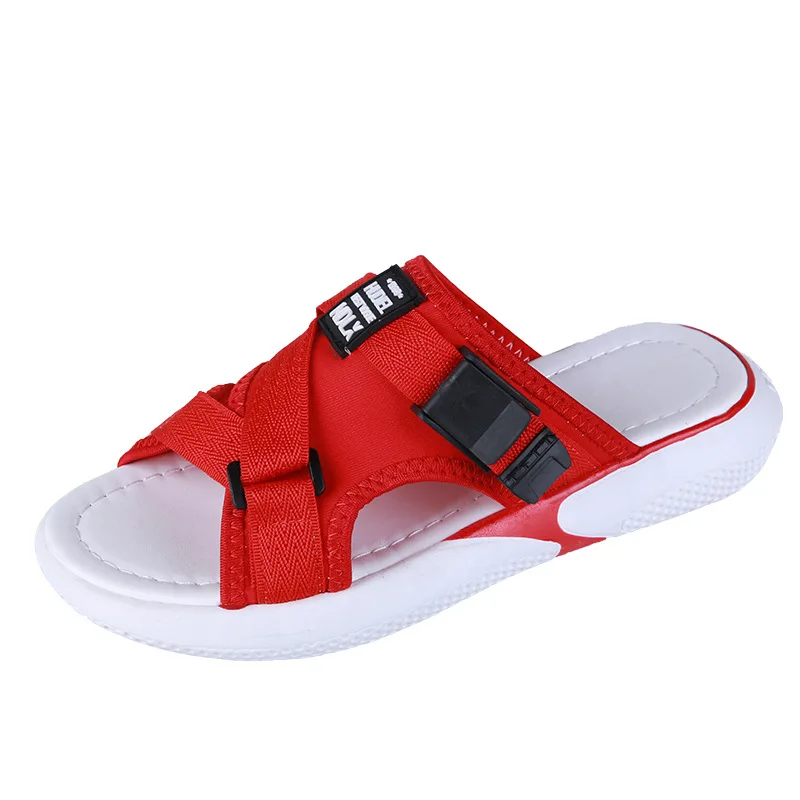 

Sandals and slippers women wear summer fashion platform chic flat ulzzang Korean version of wild beach shoes women white