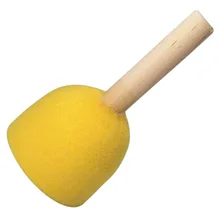 Подарки для детей, 20 шт., детская губка с тиснением, акварельный порошковый уплотнитель, акриловая кисть для рисования, ручка, желтый цвет