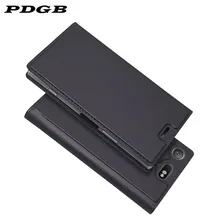Кожаный чехол-книжка PDGB для sony Xperia 1 Z5 Mini XZ Премиум XZS XZ1 Compact XZ2 XZ3 XZ4 Роскошный чехол-книжка