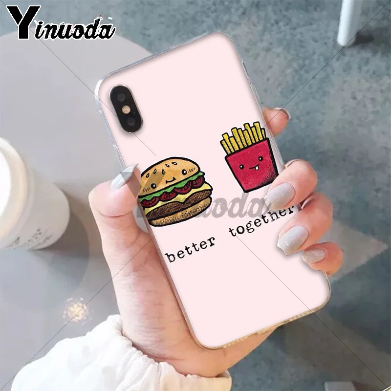 Cute food french fries burger pizza
