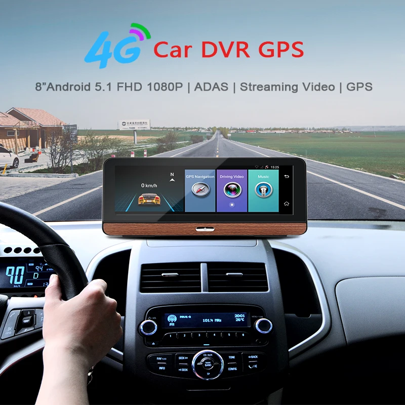 Dash Cam 4G ADAS " Автомобильный видеорегистратор Android 5,1 gps навигатор видео регистратор Dash камера FHD 1080P wifi Автомобильная камера с двумя объективами Dashcam