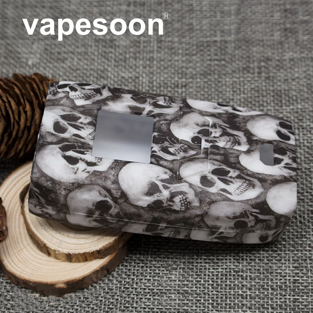 

Skull Head Pattern Decorative Protection Sleeve Cover Skin Silicone Case for Vaporesso REVENGER Kit 220W REVENGER Box Mod