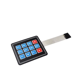

5pcs 3*4 Matrix Keyboard Thin Film Switch MCU Extension Keyboard Keyboard Control Panel For Arduino