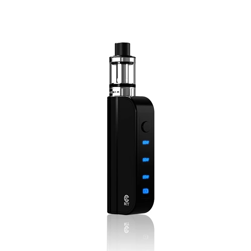 ECT Traveler C50 Mod Kit Adjustable 20W/30W/50W Starter Vaper Kit 1800mAh Battery 510 Thread 2ml Tank Electronic Cigarette Vape ECT Traveler C50 Mod Kit Adjustable 20W/30W/50W Starter Vaper Kit 1800mAh Battery 510 Thread 2ml Tank Electronic Cigarette Vape