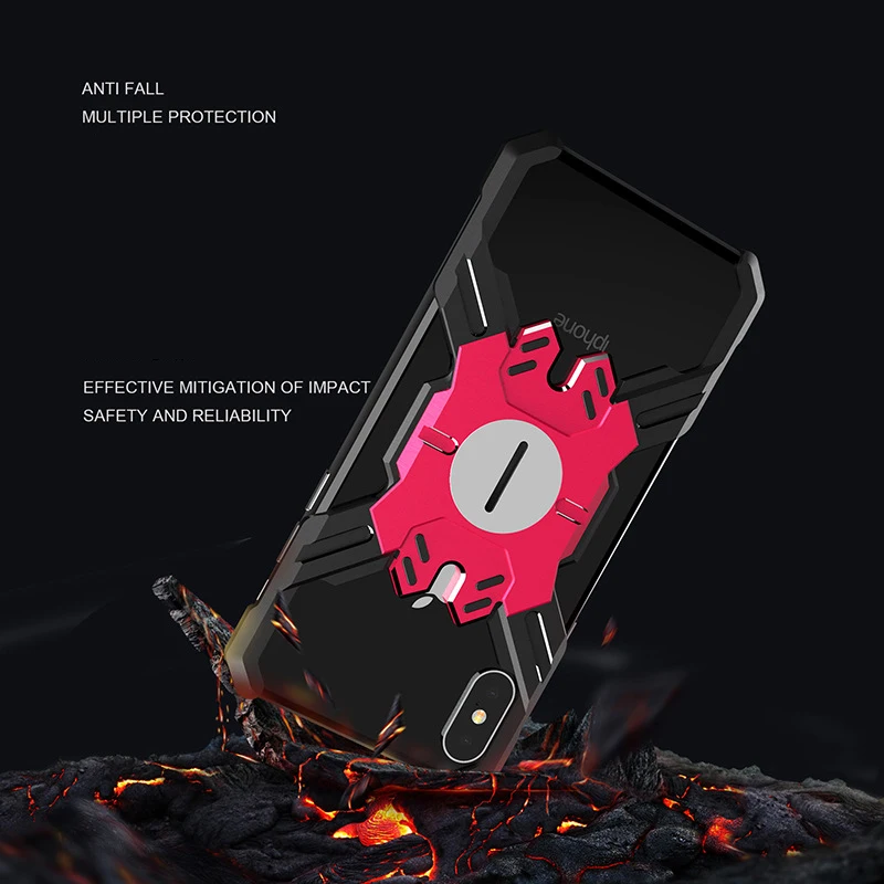 Suntaiho for iPhone XR XS MAX case Armor Metal Shockproof Tank Case for iPhone 7 X 8 6 PLUS Hero Mechanical Arm Heavy Duty Cover Suntaiho for iPhone XR XS MAX case Armor Metal Shockproof Tank Case for iPhone 7 X 8 6 PLUS Hero Mechanical Arm Heavy Duty Cover