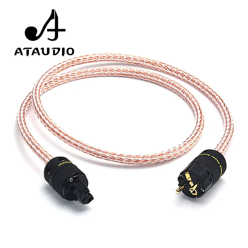 ATAUDIO HIFI 12TC кабель питания высокого качества 6N OCC Hifi шнур с позолоченным