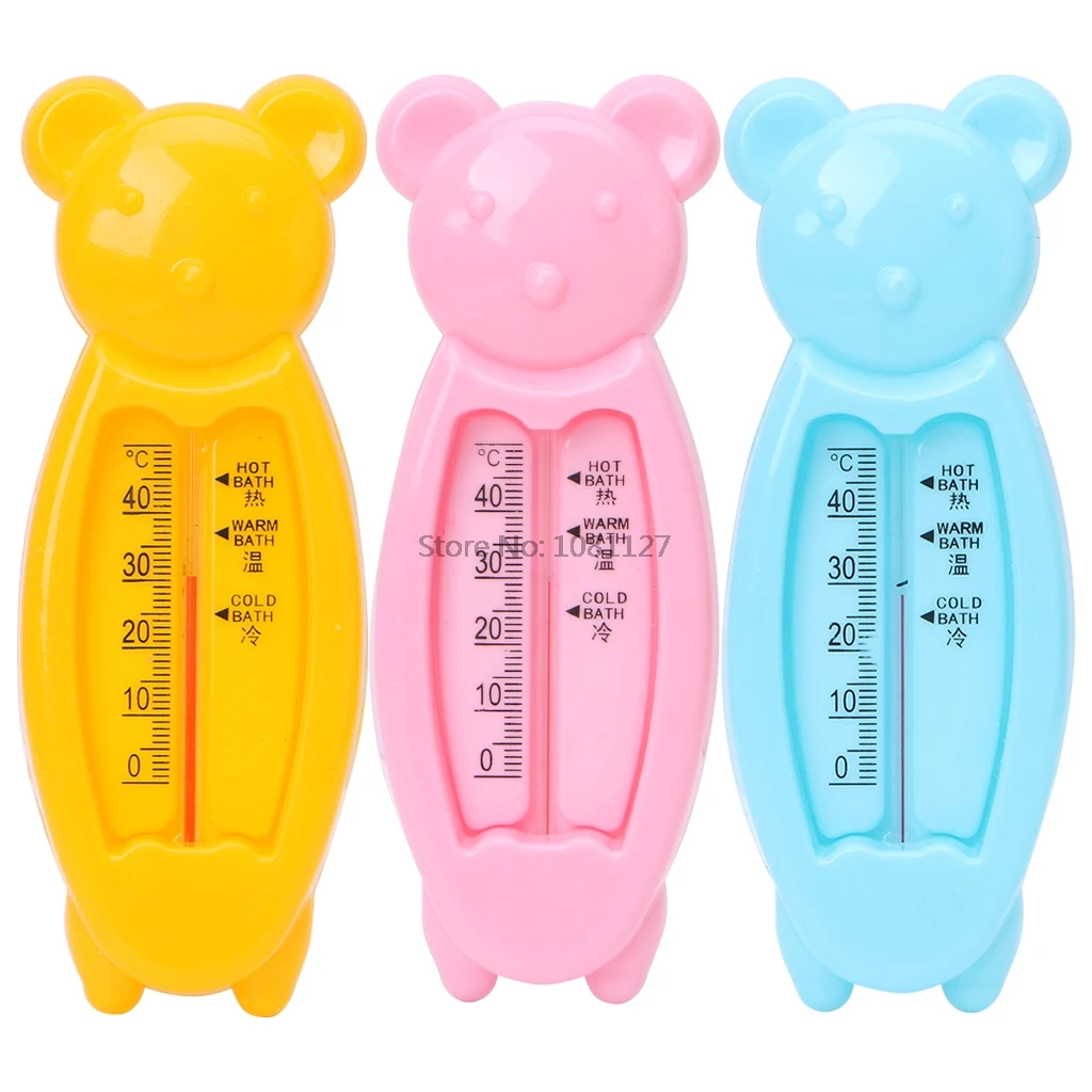 

Baby Infant Lovely Plastic Floating Lovely Bear Bathtub Water Sensor Baby Bath Toy Thermometer Tester
