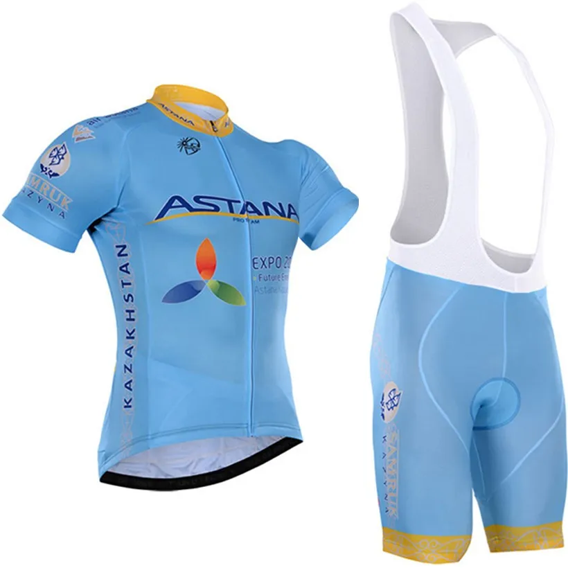 

Team Pro Astana Bike Cycling Jersey Set Summer Breathable Bicycle Jerseys Clothes Maillot Ropa Ciclismo Cycling Clothing