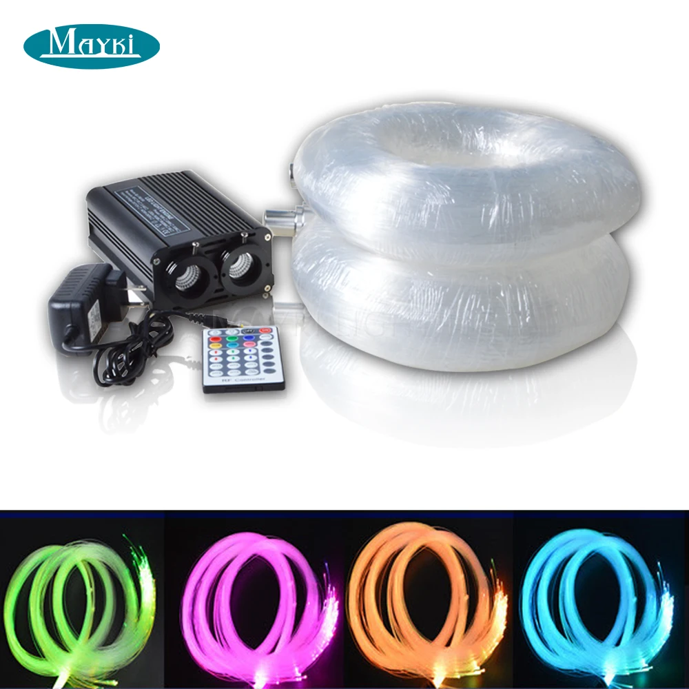 Maykit Высокое качество Dc12v Rgb 32w светодиодное освещение для оптоволокна + 28 клавиш