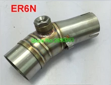 ER6N/R25/Z250/Z250SL Motorcycle Exhaust Link Pipe Interface Tube Motorbike Exhaust Muffler Pipe Escap Demper Connection Adapter