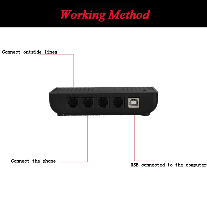 2lines phone recorder box working method