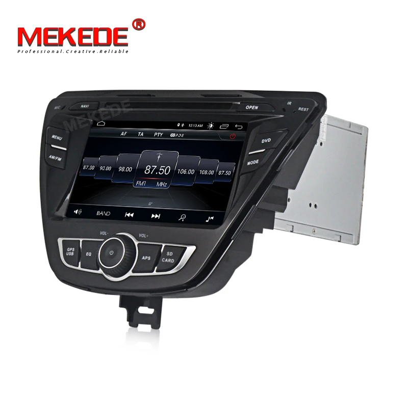 Top MEKEDE Android 8.1 Quad core Car Radio DVD player for Hyundai Elantra Avante with WIFI RDS BT audio radio multimedia 2