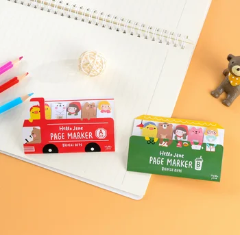 

Kawaii Kids & Animals Bus sticky notes Memo Pad Paper Sticker memo boards Notepad Gift Stationery Escolar Papelaria promotion