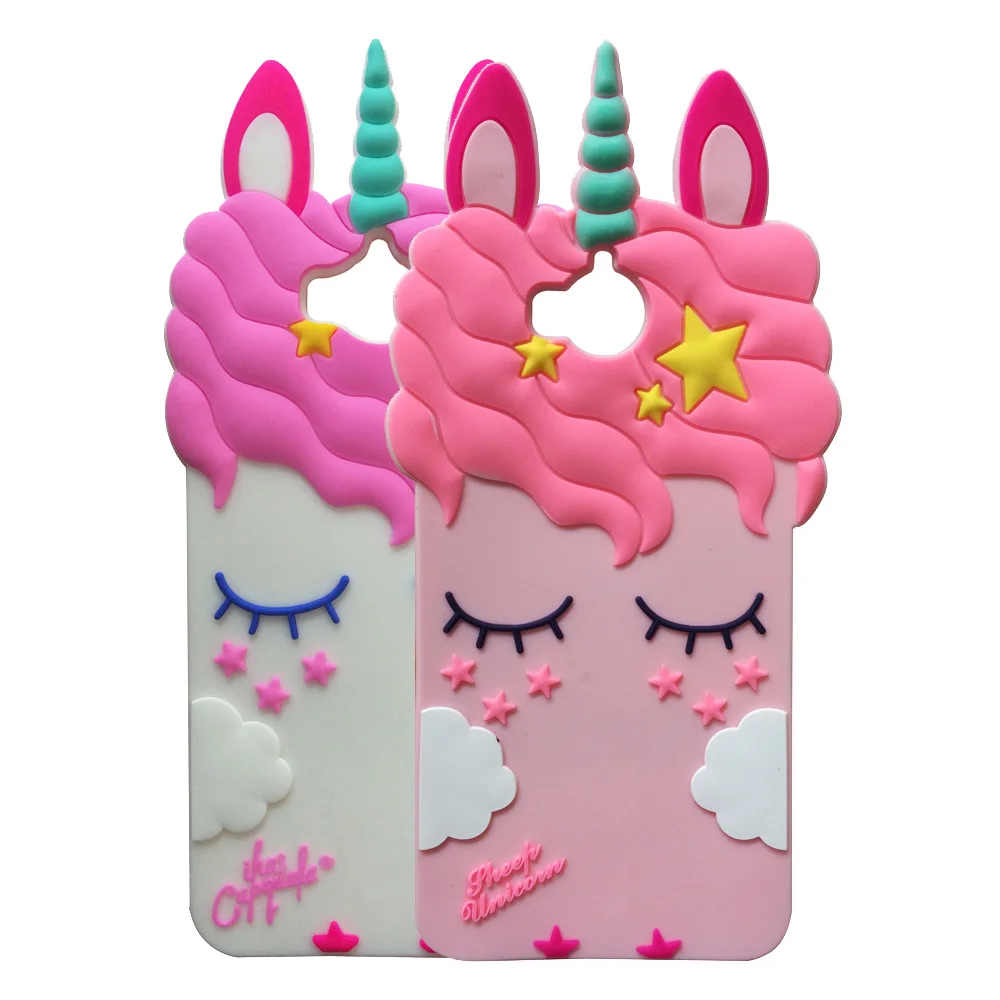 

3D Soft Silicon Case Unicorn Cartoon Back Cover Skin Shell For Huawei Y5 (2017) / Enjoy 5 / Y6 Pro Phone Fundas Shockproof