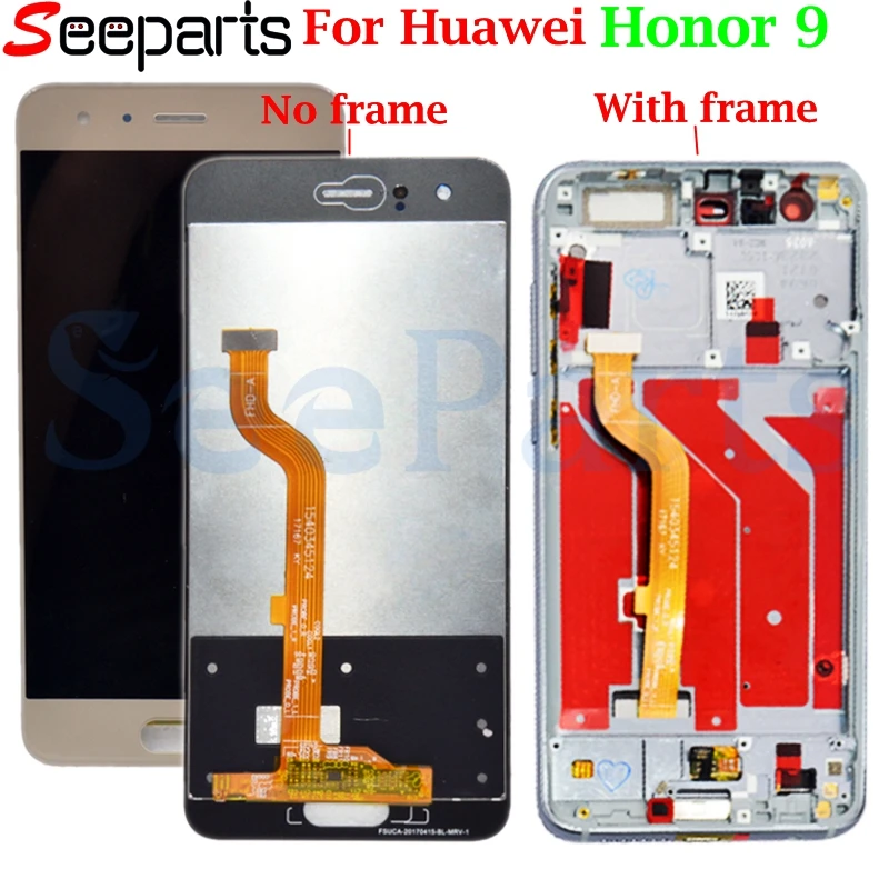 ЖК дисплей для Huawei Honor 9 диагональю 5 15 дюйма цифровой преобразователь сенсорного