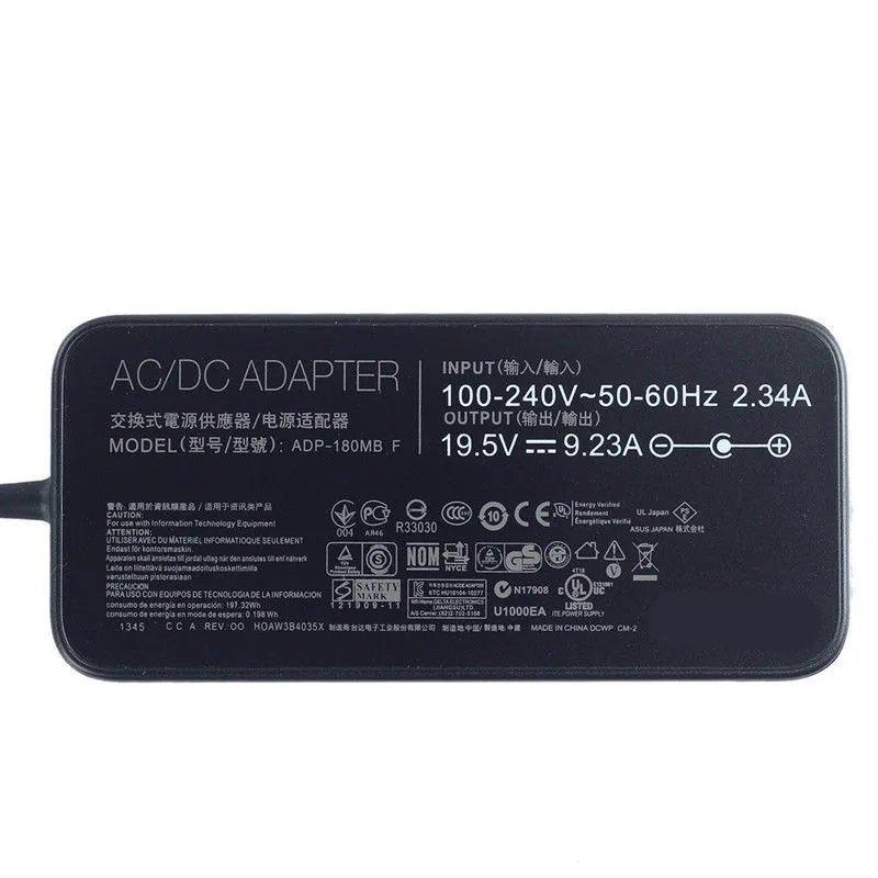 OEM 180 Вт Тонкий адаптер для ASUS G750 G750JW G750JX G75V G75VW 180 Вт адаптер переменного тока ADP-180MB F/Новинка