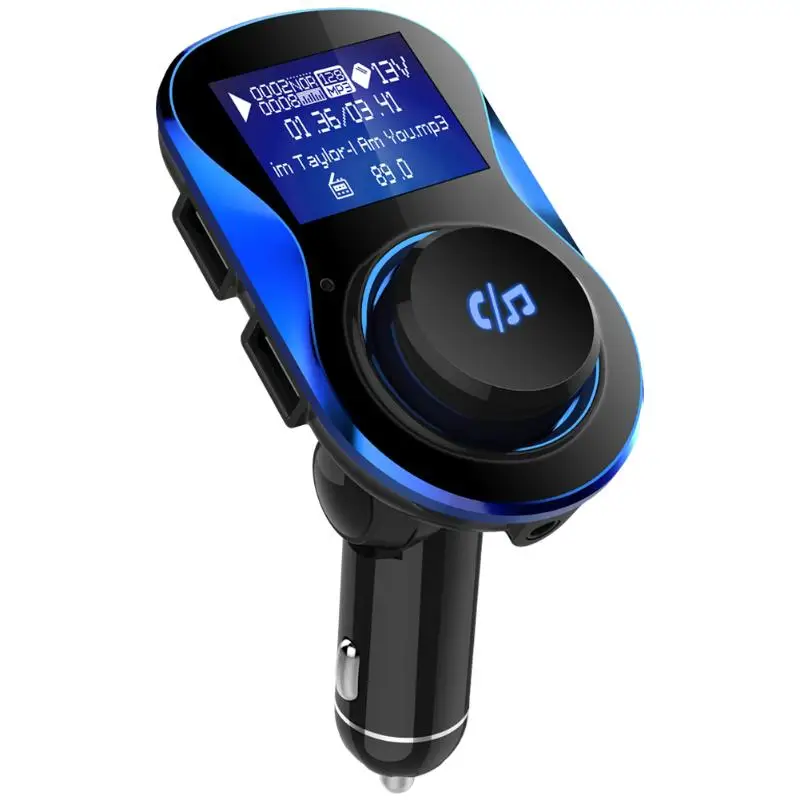 VODOOL 1.4in экран Bluetooth Handsfree автомобильный fm-передатчик комплект U диск TF карта MP3 плеер двойной USB быстрое зарядное устройство Bluetooth автомобильный комплект