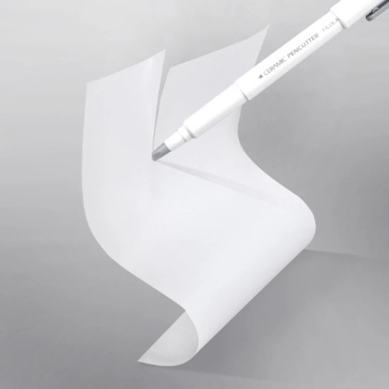 

1PCS wear-resistant ceramic paper cutter pen knife paper crafts notebook DIY newspaper magazine tool pencil sharpener