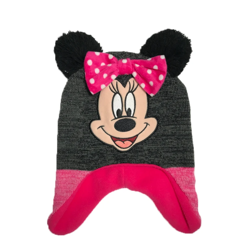 Детские Мультяшные шапки Disney Minnie милые красивые для девочек детская шапка с