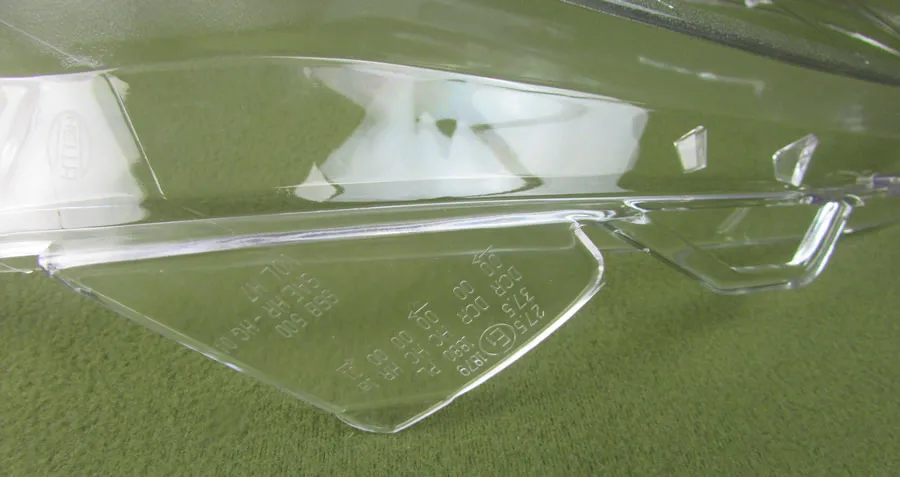 vidro da lâmpada farol abajur transparente