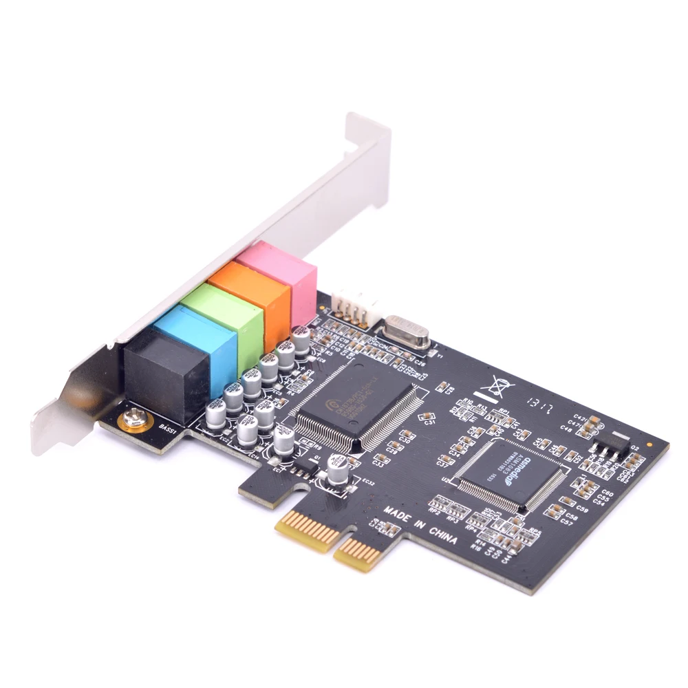PCI E 6 канальный соединитель технология истинная цифровая звуковая карта 5 1 CMI8738