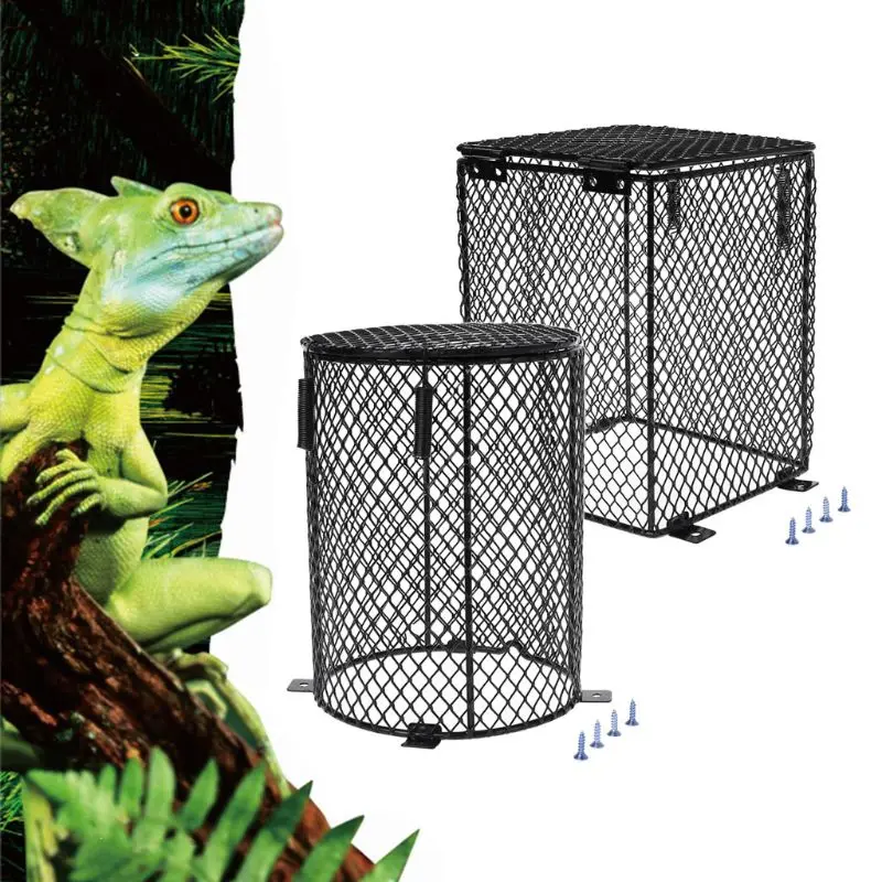 

Reptile Heater Guard Heating Bulb Lamp Enclosure Cage Protector Metal Mesh Lamp Cover