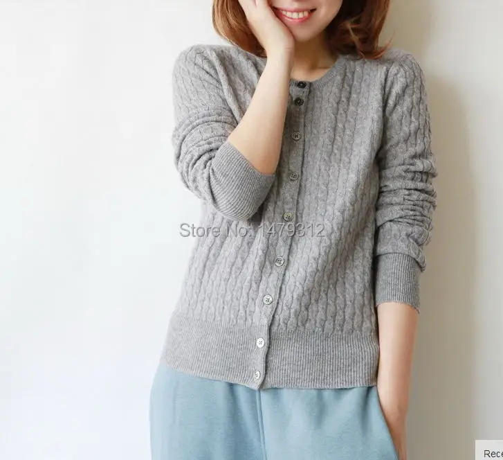 

Hemp Flowers Cardigan Cashmere Sweater Female Sleeve Head Sweater Thickening Free Shipping