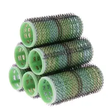 6 шт./партия, 3 см диаметр, волшебное бигуди, домашнее хобби Стайлинг для волос, инструмент, самоклеющиеся бигуди для волос, волнистый завиток для укладки волос, ролики