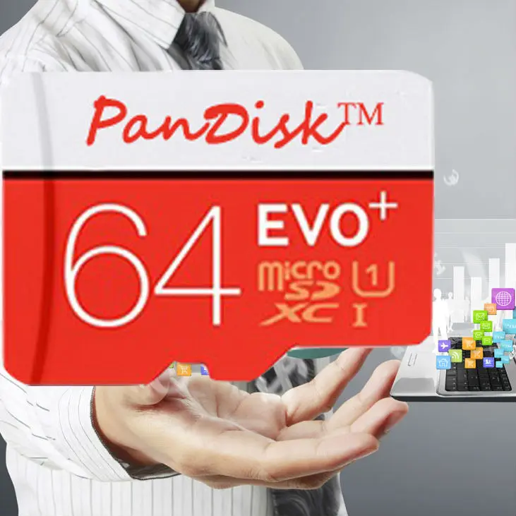 PanDisk from China usb flash EVO+ microsd memory card micro sd 32gb real capacity memoria 128gb tf genuine 64gb 16 | Компьютеры и офис