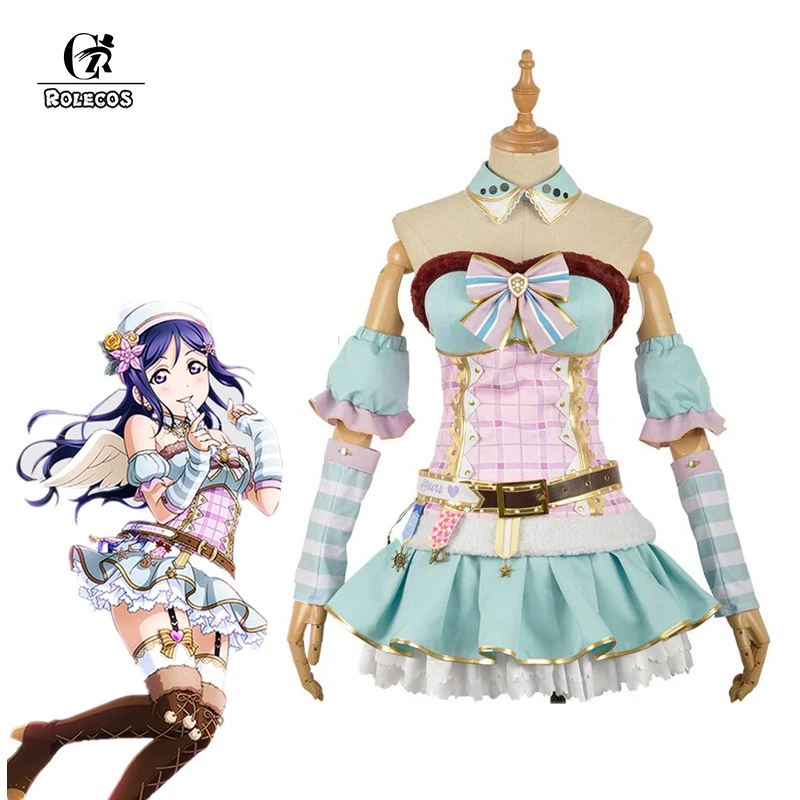 

ROLECOS Anime Love Live Sunshine Cosplay Costume Kanan Matsuura Cosplay Dress Uniform Christmas Choir Awakening Cosplay Costume