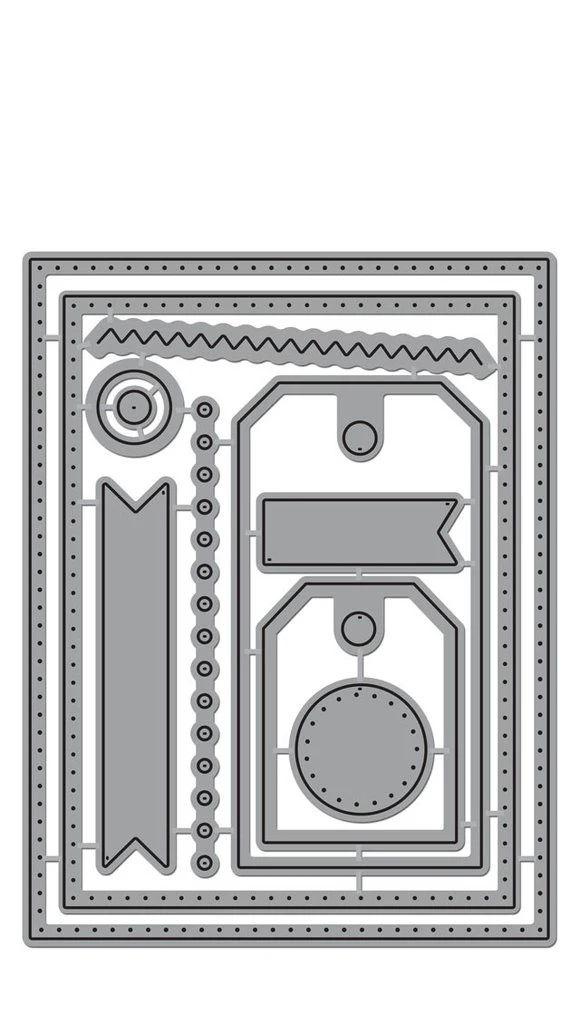 

Swovo 11pcs Tag Rectangular Frame Metal Cutting Dies for Scrapbooking DIY Craft Paper Cards Making Decorative Embossing Template