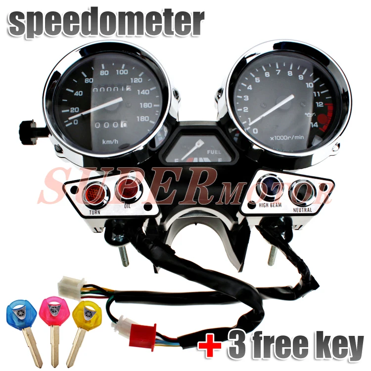 Gauges Speedometer Tachometer Cluster Assembly fits for  YAMAHA XJR400 92-94 KM/H New