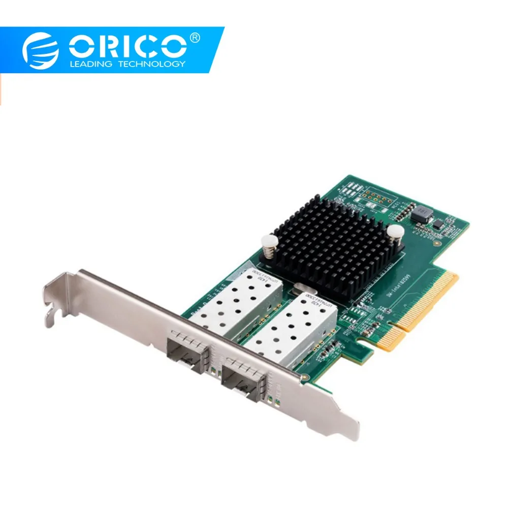  ORICO PCIE 2 Port 10 Gigabit Netzwerk Adapter INTEL82599ES Chip PCI-Express Netzwerk Karte Kompatib