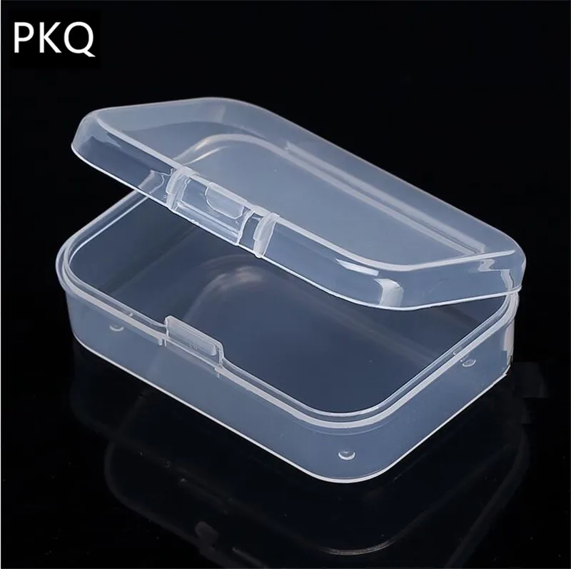 

High Quality Small Packaging Box Clear Chip Storage Box Transparent Plastic Box Product PP Material Candy Gadget Box 6.4x4.4x2cm