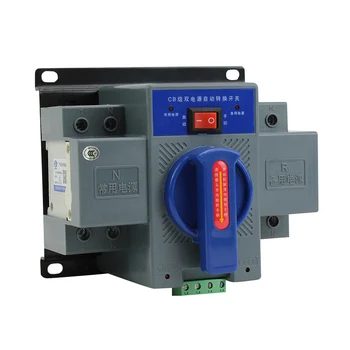 

63A 2P 50/60Hz Dual Power Automatic Transfer Switch 150x137x118mm JDH99