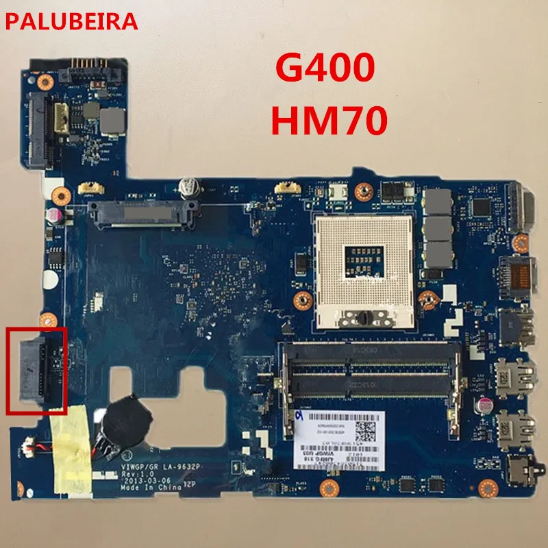 

PALUBEIRA Free shipping VIWGPGR LA-9632P main card For Lenovo G400 Notebook motherboard HM70 100% tested fully work