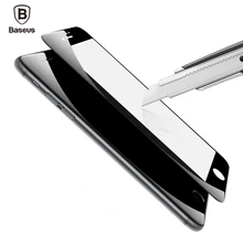 Baseus 0.23 ММ Закаленное Стекло Пленка Для iPhone 7 7 Плюс 9 H твердость PET Мягкая 3D Изогнутые Полное Покрытие Анти-Синий Свет-Экран Протектор