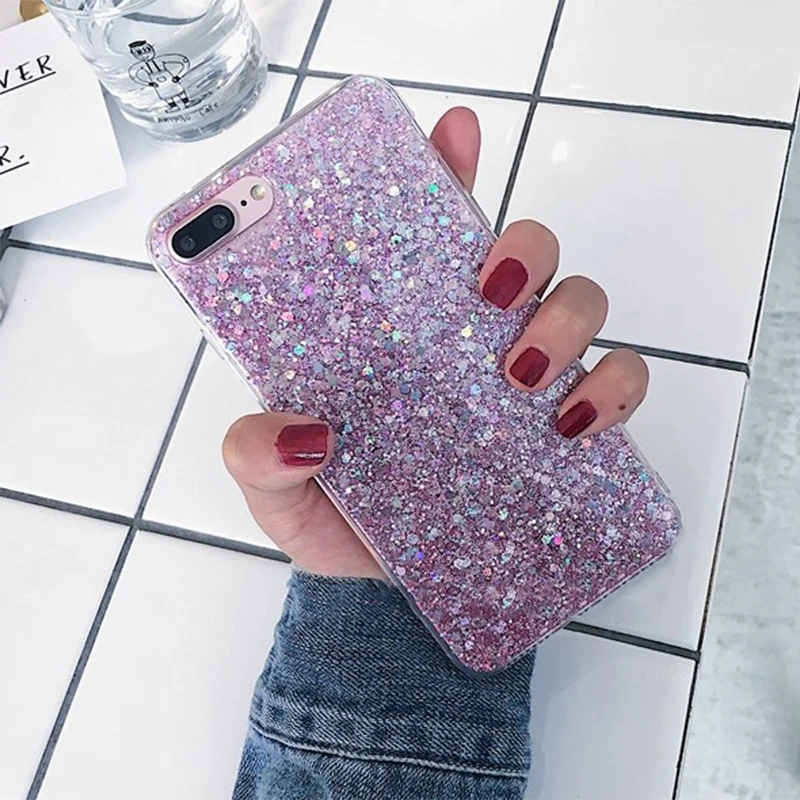 

Silicon Glitter Fundas For Huawei P Smart P8 P9 P10 P20 Lite Coque For Huawe Nova 2 Plus 3 3i Mate 10 20 Lite Pro Honor 8X Case