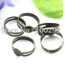 8 мм базы 19 мм кольцо база пустой и кольцо уходу античная латунь бронза ювелирных изделий Интимные аксессуары Компоненты