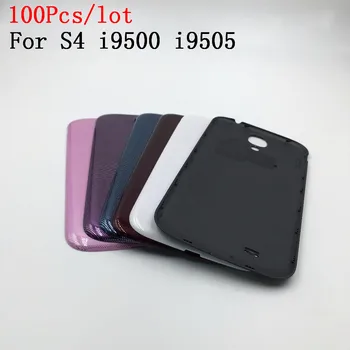 

100Pcs/lot New S4 Battery Cover For Samsung S4 i9500 i9505 L720 M919 Housing Back Door Cover Case(Not S4 mini)